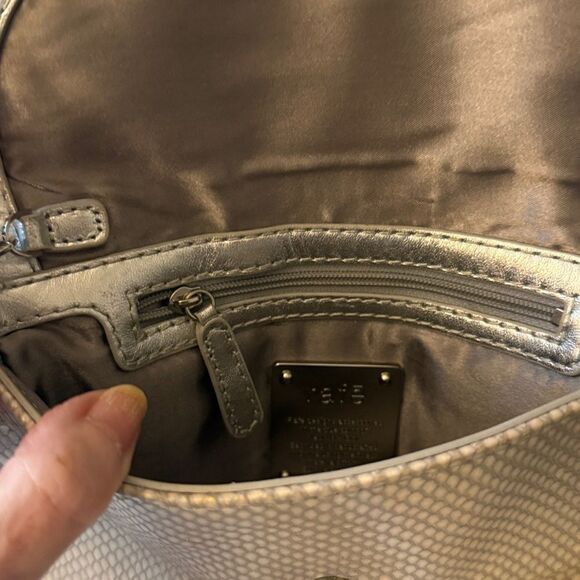 NWOT Rafe Embossed Leather Embellished Clutch/Shoulder Bag. - Picture 6 of 9